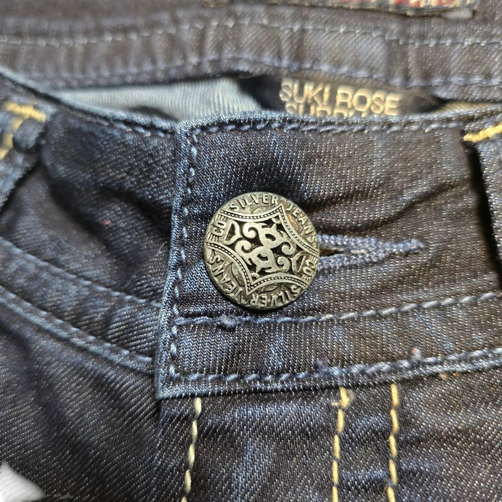 Silver Jeans Co. Women's Suki Rose Surplus Curvy Tailored Bermuda Shorts Size 29 - Picture 6 of 16